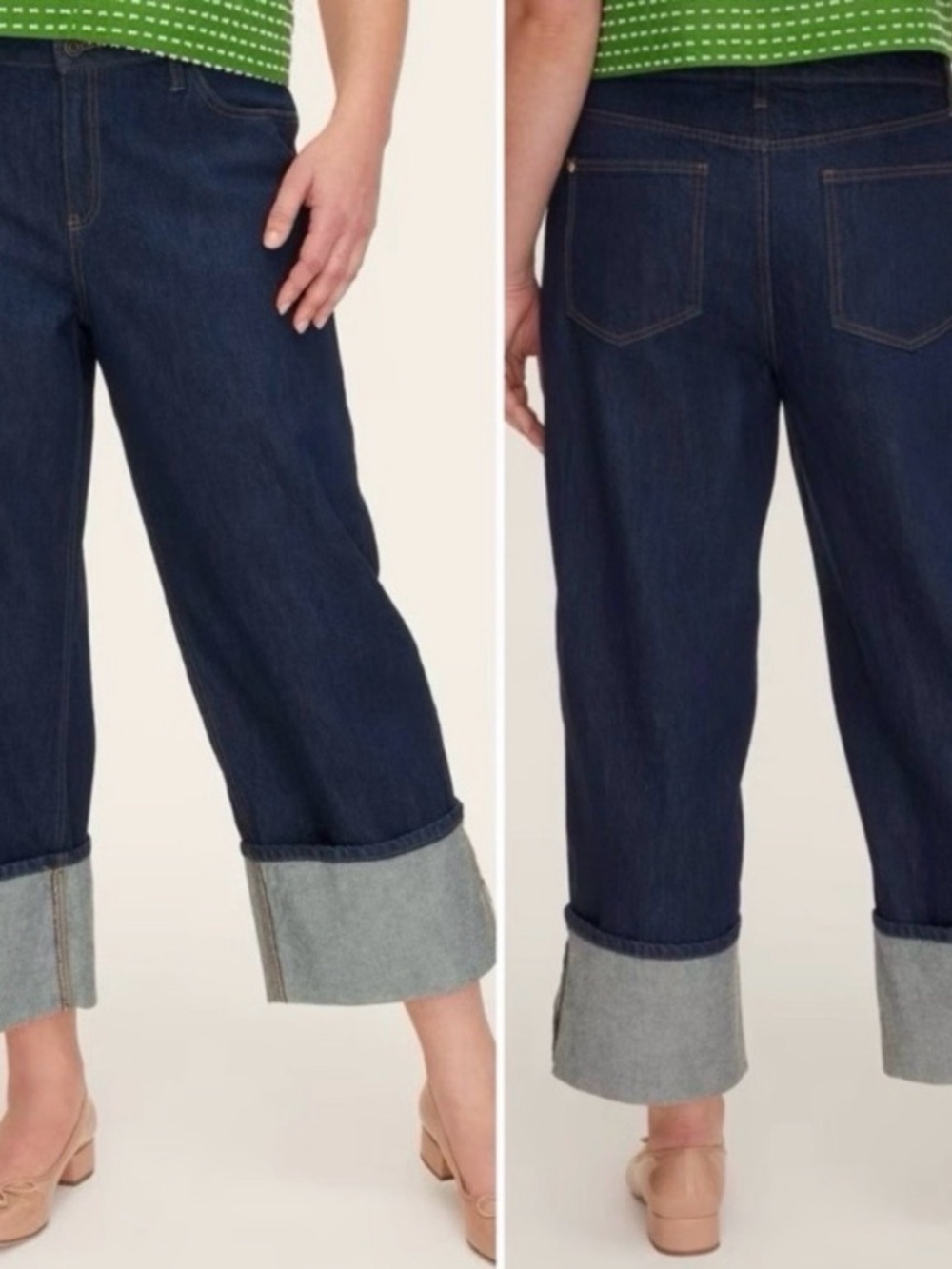 kate spade Dark Blue Wide Leg Jeans